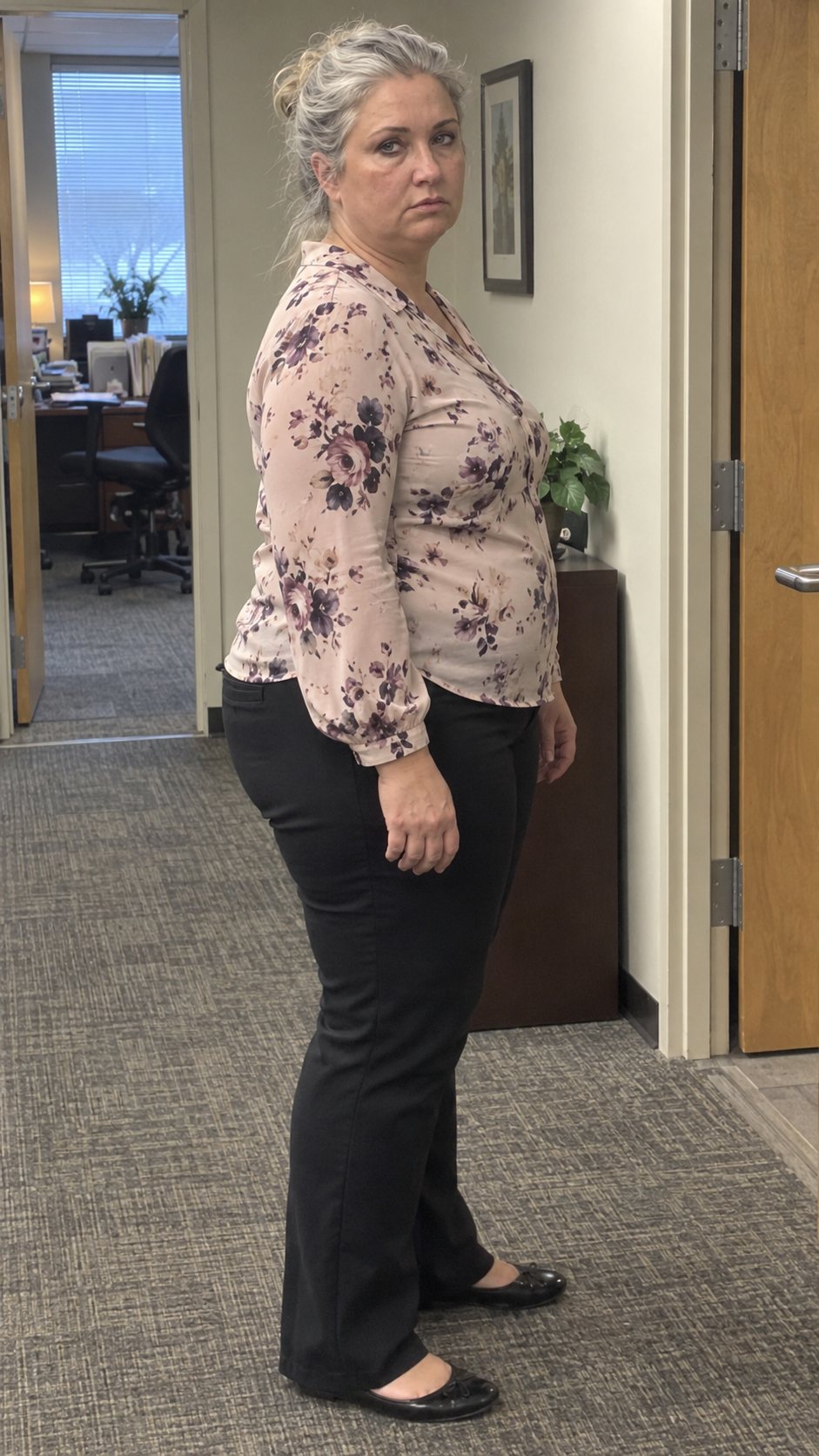 Cynthia at her heaviest, around 47